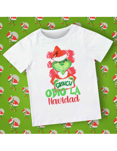 Remera Grinch Odio La Navidad