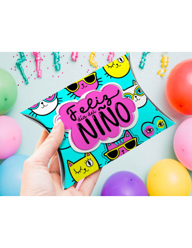 CAJA ALMOHADA DIA DEL NIÑO