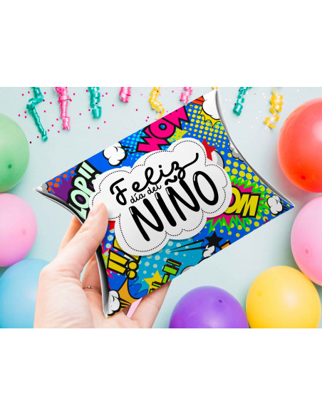 CAJA ALMOHADA DIA DEL NIÑO
