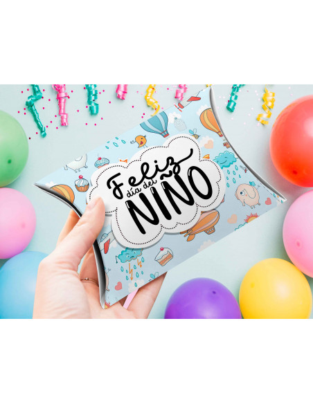 CAJA ALMOHADA DIA DEL NIÑO