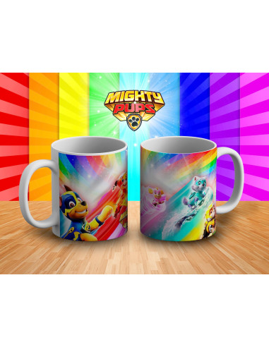 TAZAS PAWPATROL MIGHTY PUPS TAZAS PAWPATROL MIGHTY PUPS