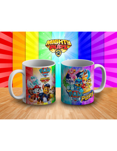 TAZAS PAWPATROL MIGHTY PUPS TAZAS PAWPATROL MIGHTY PUPS