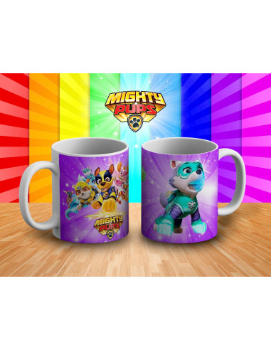 TAZAS PAWPATROL MIGHTY PUPS TAZAS PAWPATROL MIGHTY PUPS