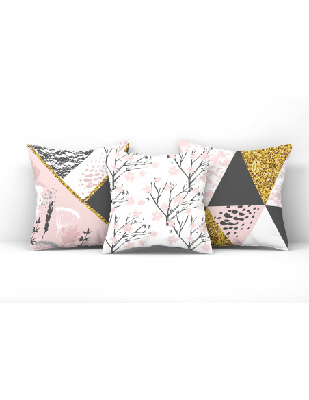 ALMOHADONES FONDOS ESTAMPADOS/FLOREADOS/GEOMETRICOS