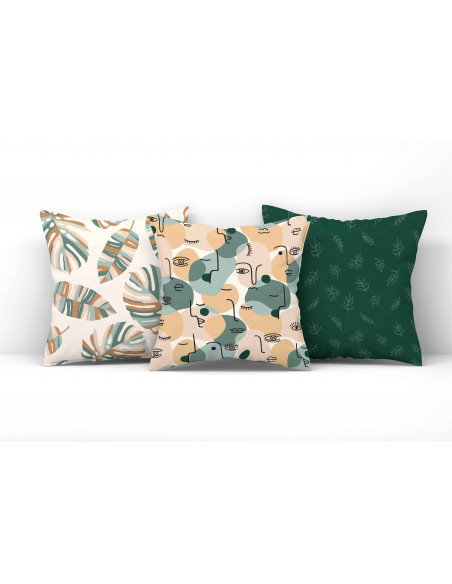 ALMOHADONES FONDOS ESTAMPADOS/FLOREADOS/GEOMETRICOS