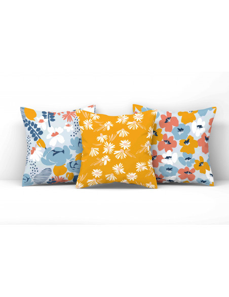 ALMOHADONES FONDOS ESTAMPADOS/FLOREADOS/GEOMETRICOS