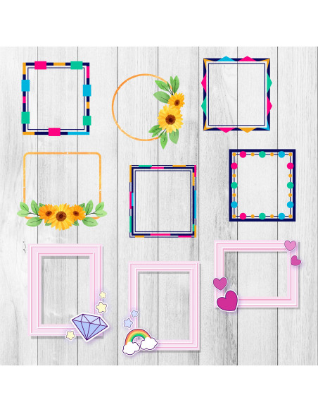 KIT IMPRIMIBLE FRAMES-MARCOS-BORDES