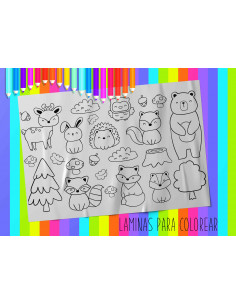 LAMINAS PARA COLOREAR PACK 1