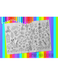 LAMINAS PARA COLOREAR PACK 1 2