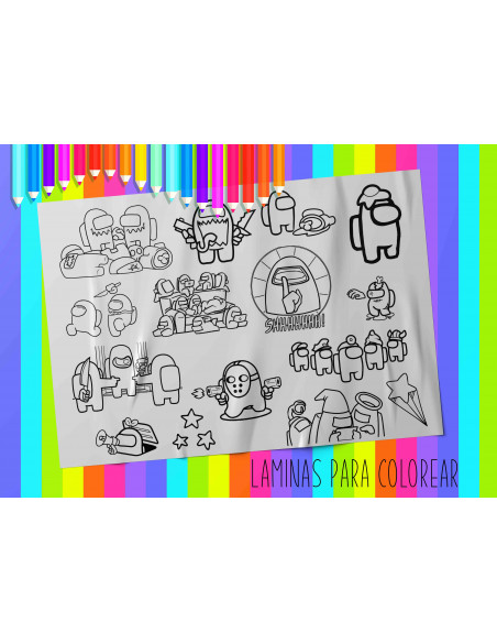 LAMINAS PARA COLOREAR PACK 2