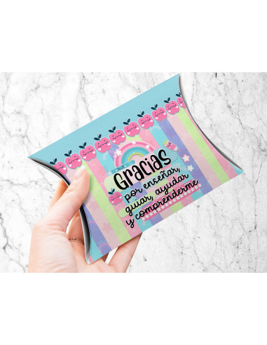 CAJA ALMOHADA DIA DEL MAESTRO