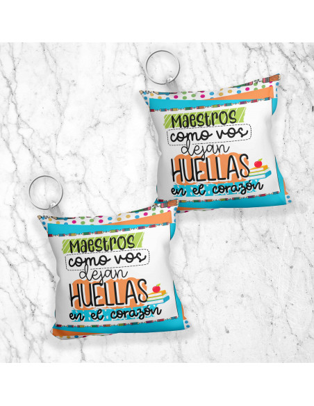LLAVERO ALMOHADITA DIA DEL MAESTRO