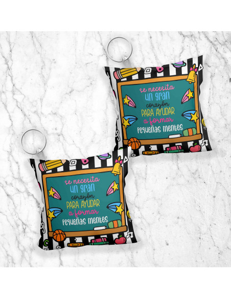 LLAVERO ALMOHADITA DIA DEL MAESTRO