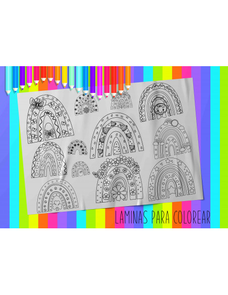 LAMINAS PARA COLOREAR PACK 3