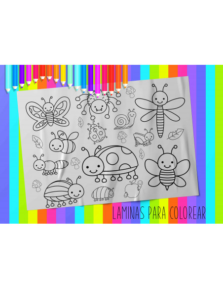 LAMINAS PARA COLOREAR PACK 3