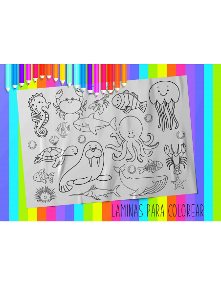 LAMINAS PARA COLOREAR PACK 3