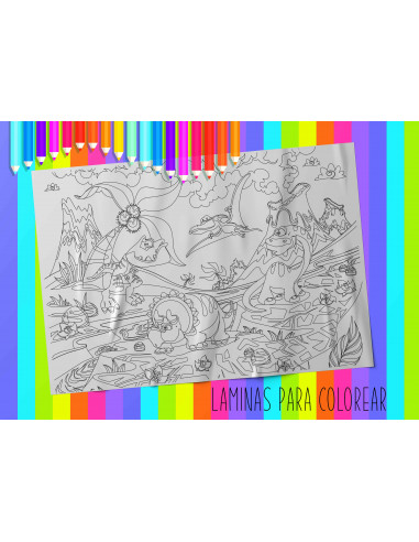 LAMINAS PARA COLOREAR PACK 3