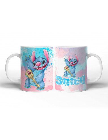 TAZAS STITCH ACUARELA