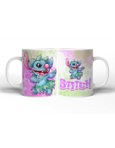 TAZAS STITCH ACUARELA