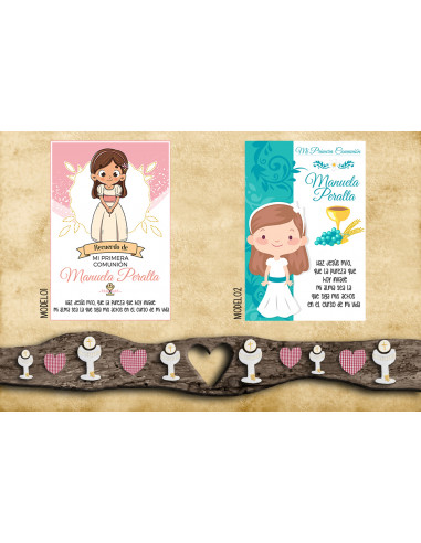 Tarjetas Comunión nena