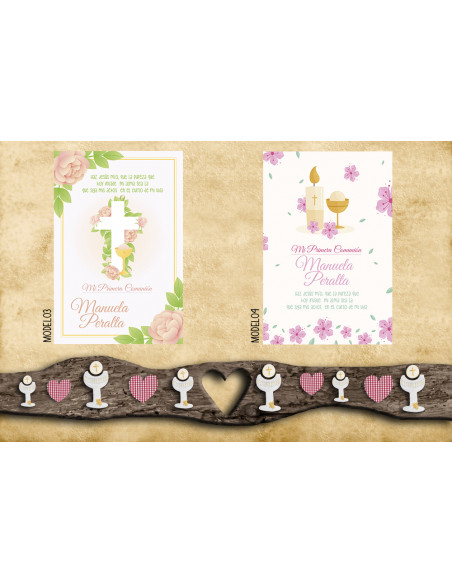 Tarjetas Comunión nena
