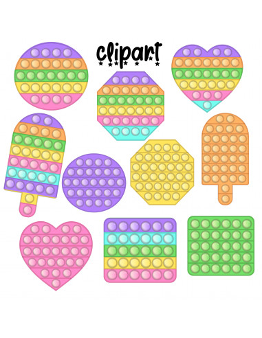 POP IT FONDOS + CLIPART