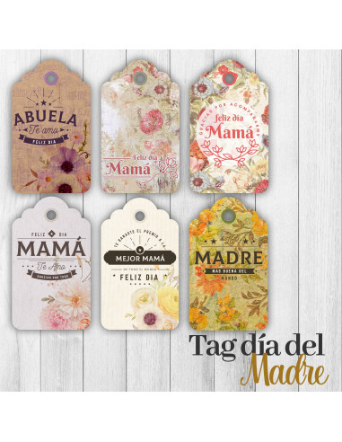 TAG VINTAGE DIA DE LA MADRE TAG VINTAGE DIA DE LA MADRE