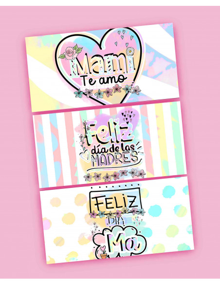 KIT IMPRIMIBLE CHOCOLATINES DIA DE LA MADRE