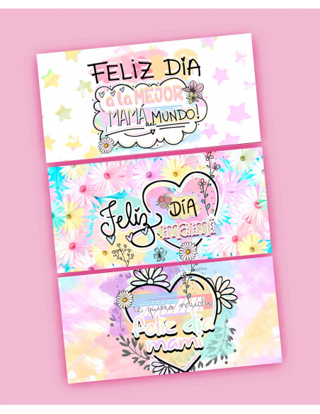 KIT IMPRIMIBLE CHOCOLATINES DIA DE LA MADRE