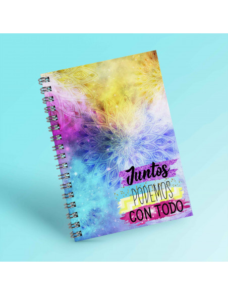 PACK MANDALA ALMOHADON TAZA CUADERNO