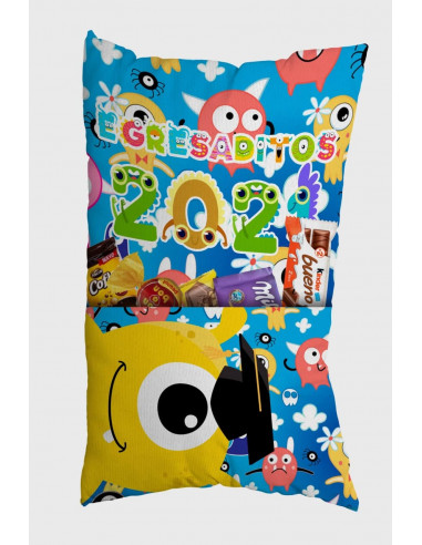 ALMOHADONES CON BOLSILLO EGRESADITOS...