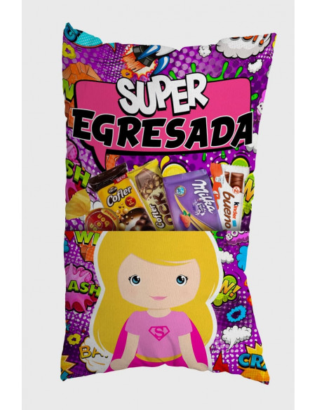 ALMOHADONES CON BOLSILLO EGRESADITOS PACK 1