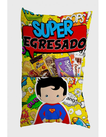 ALMOHADONES CON BOLSILLO EGRESADITOS PACK 1