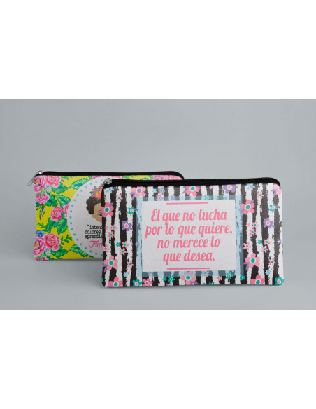 ESTUCHE CARTUCHERA FRASES PACK 2