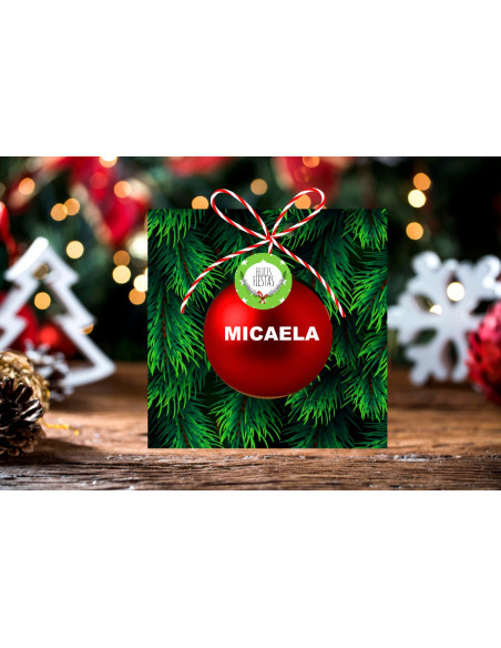 PORTA ESFERA NAVIDAD