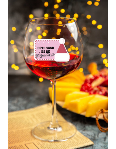STIKERS ETIQUETAS VASOS COPA NAVIDAD