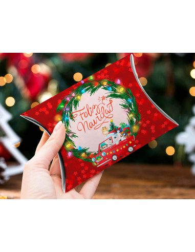 CAJA ALMOHADA NAVIDAD PACK 2