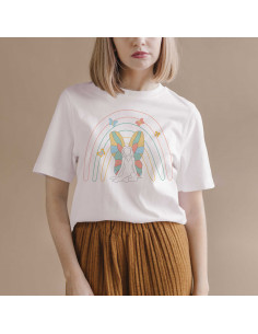 REMERA BOHO SILUETA MARIPOSA 2