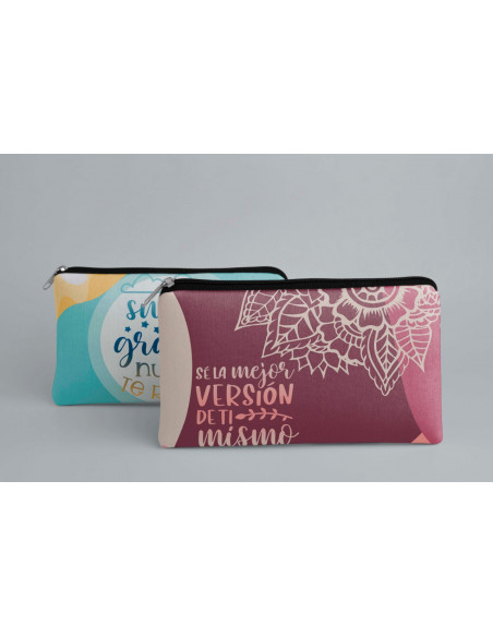 ESTUCHE CARTUCHERA FRASES PACK 3