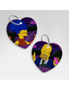 LLAVEROS CORAZON HOMERO MARGE 2