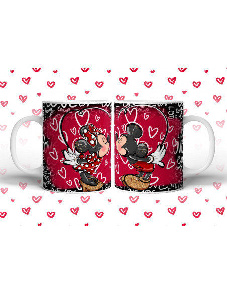 Taza Mickey and Minnie Mouse