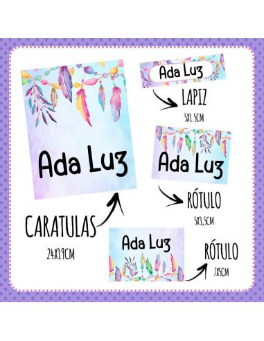 Etiquetas Escolares Pack 2