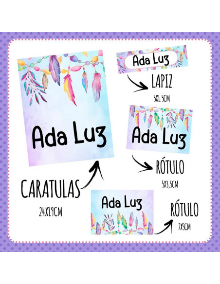 Etiquetas Escolares Pack 2