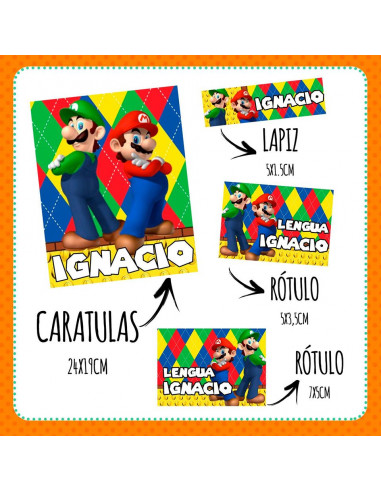 Etiquetas Escolares Pack 2