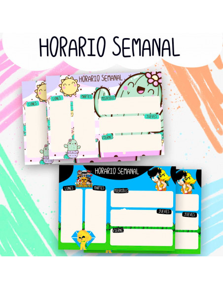 HORARIO SEMANAL PACK 1