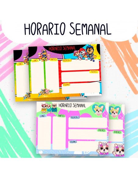 HORARIO SEMANAL PACK 1