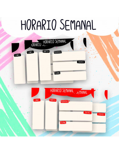 HORARIO SEMANAL PACK 1
