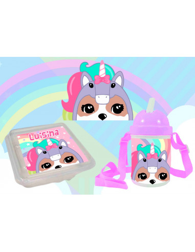 Pack Jardin -Perrita Unicornio