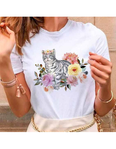 REMERAS PERROS GATOS FLORES REMERAS PERROS GATOS FLORES