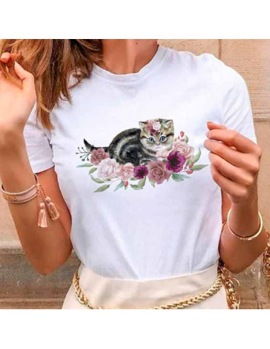 REMERAS PERROS GATOS FLORES REMERAS PERROS GATOS FLORES